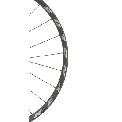 part of a Reynolds XC bicycle carbon wheel rim on a white background
